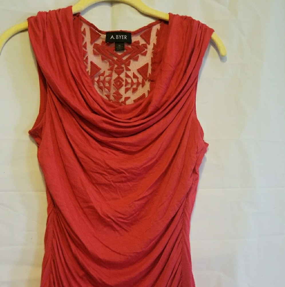 A. Byers red dressy tank top